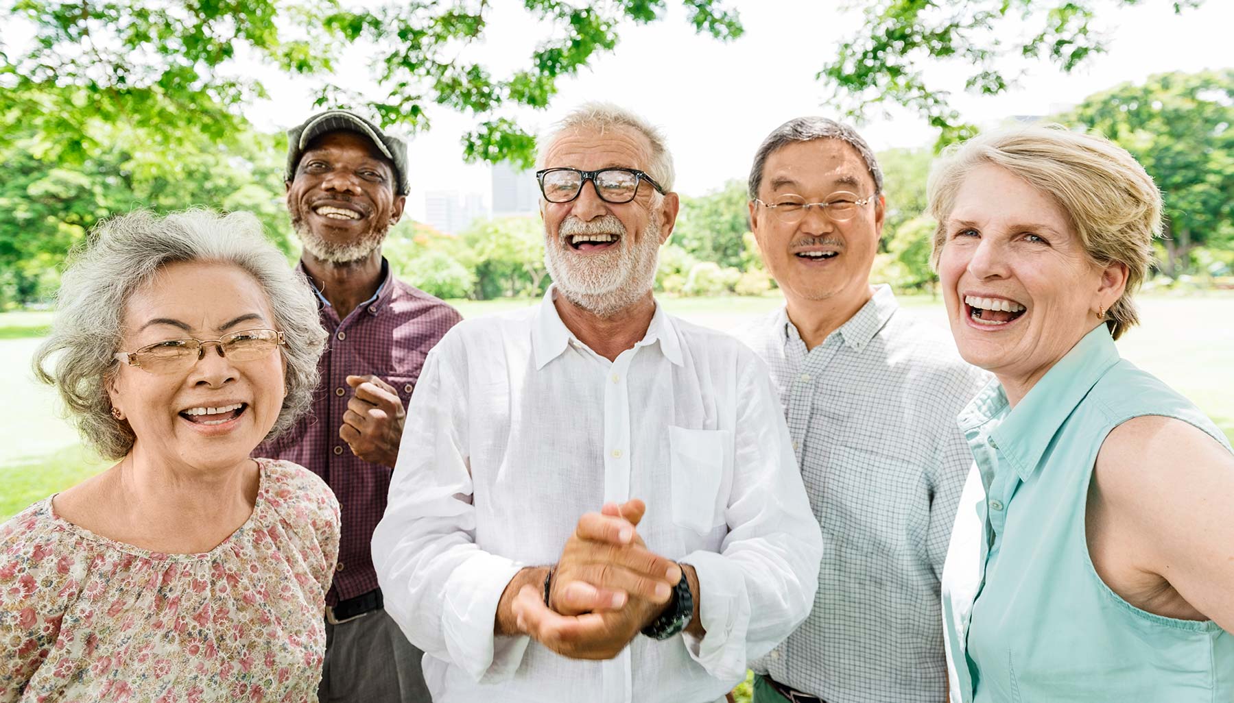 A group of happy patients.